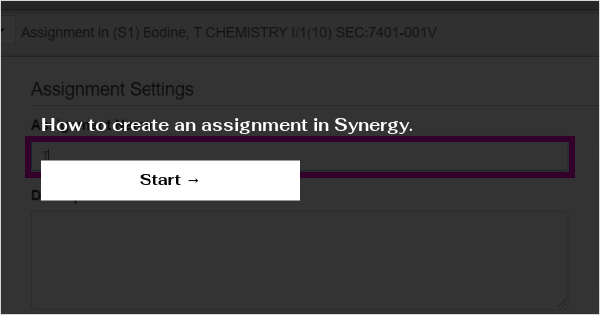 how to copy an assignment in synergy