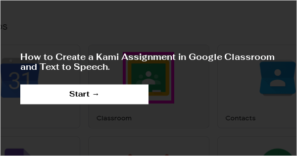 how to create a kami assignment in google classroom