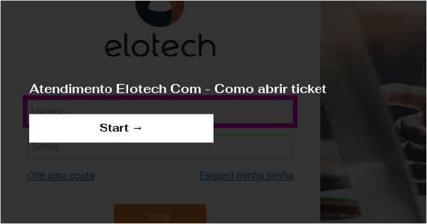 Atendimento Elotech Com - Como abrir ticket