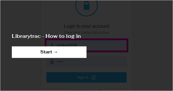 Librarytrac - How to log in