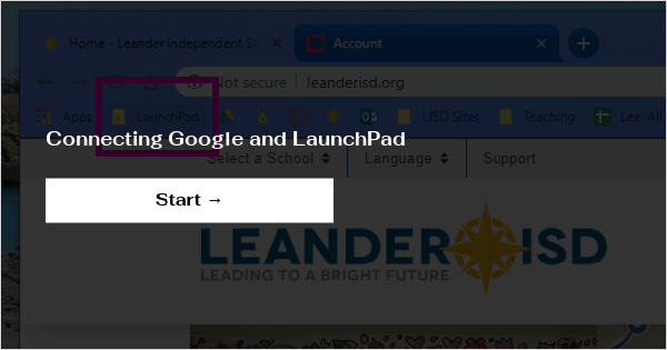 Connecting Google and LaunchPad