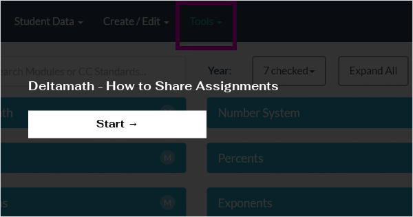 share assignments in delta math