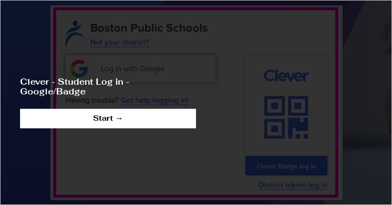 Clever - Student Log in - Google/Badge