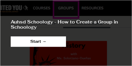 Auhsd Schoology - How to Create a Group in Schoology