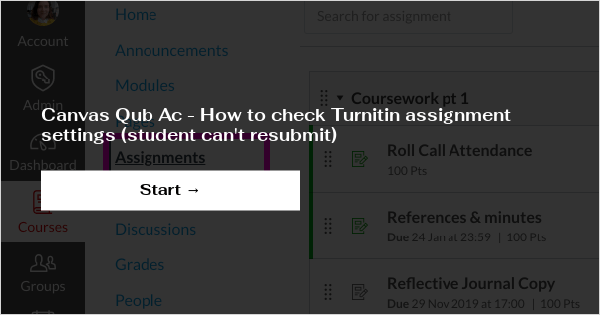 qub assignment extension