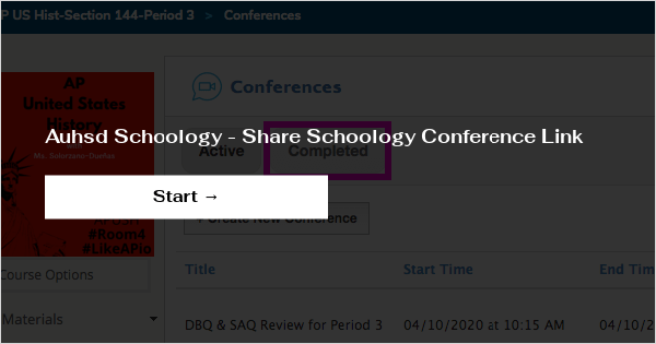 Auhsd Schoology - Share Schoology Conference Link