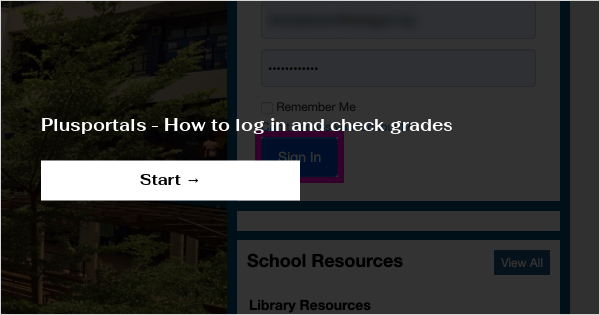 Plusportals - How to log in and check grades