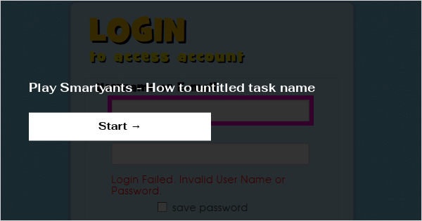 Play Smartyants - How to untitled task name