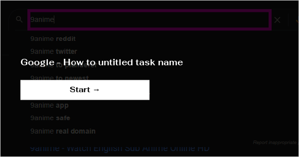 Google - How to untitled task name