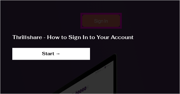 Thrillshare - How to Sign In to Your Account