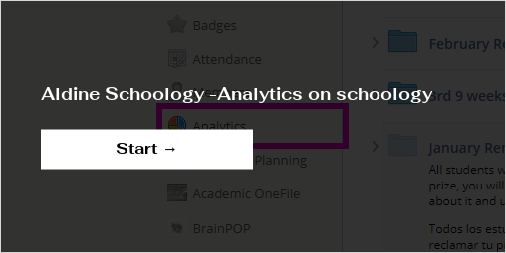 Aldine Schoology -Analytics on schoology