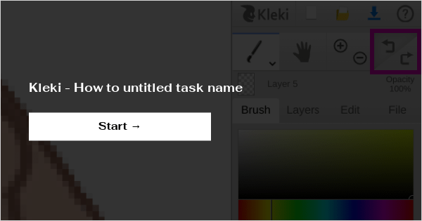Kleki - How to untitled task name