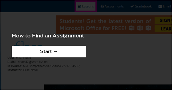 how to search for an assignment